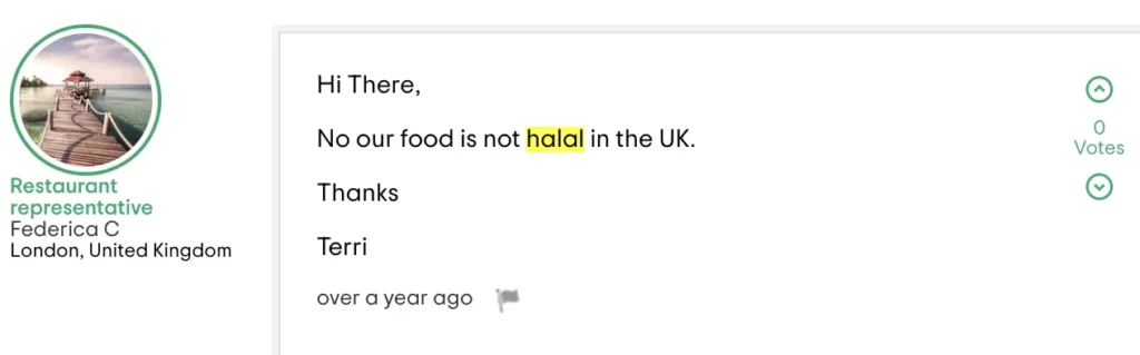 burger and lobster halal status