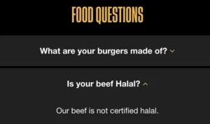 Burger Priest not halal
