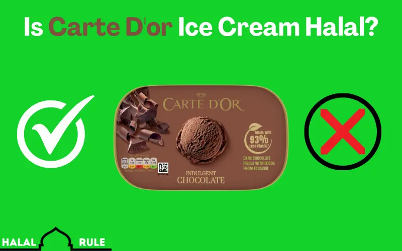 Is Carte D'Or Ice Cream Halal
